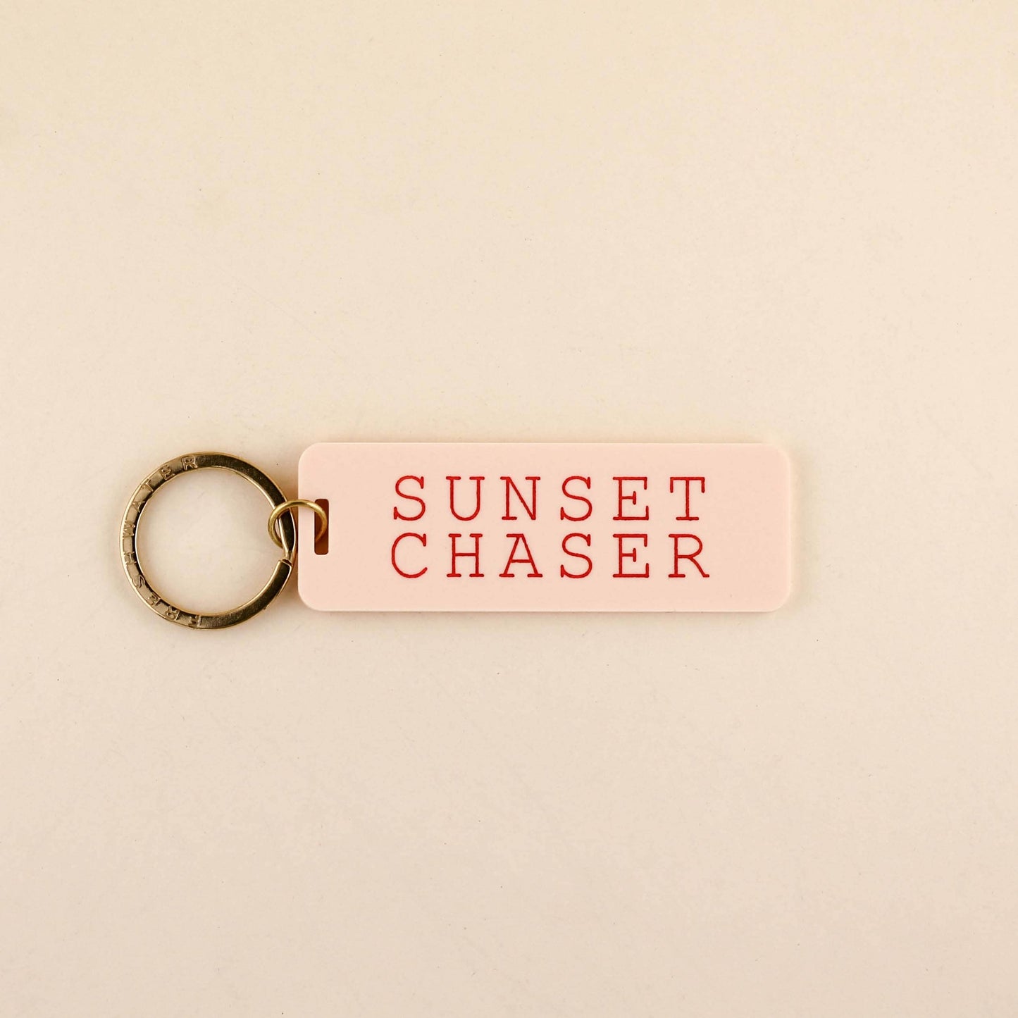 Sunset Chaser Keychain: Orange Sherbet / Keychain with Hang Tag
