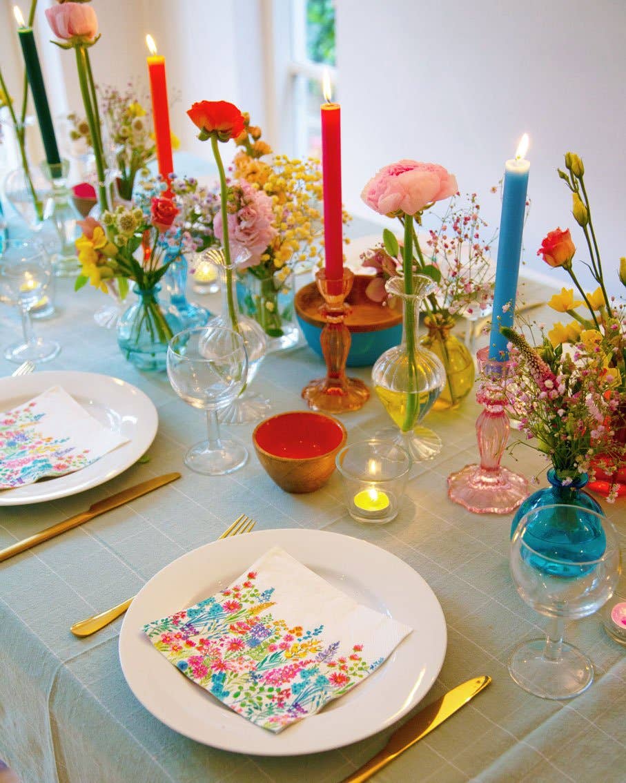 Inner Orange and Pink Dinner Candles Sold Per Piece