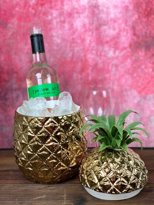 Gold Pineapple Ice Bucket | Home Decor |