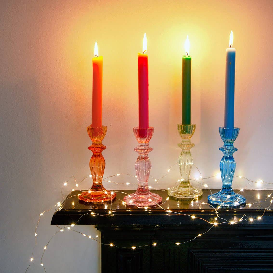 Inner Orange and Pink Dinner Candles Sold Per Piece