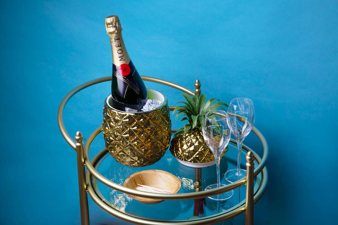 Gold Pineapple Ice Bucket | Home Decor |
