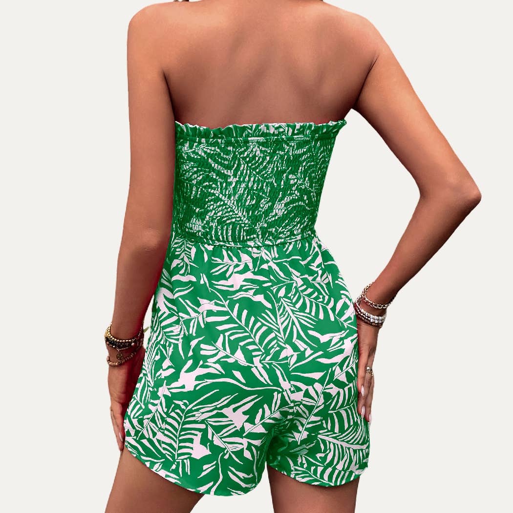 Hot Tropic Romper - GREEN