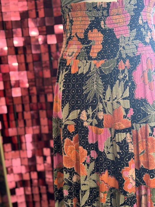 Midnight Garden - Maxi Skirt
