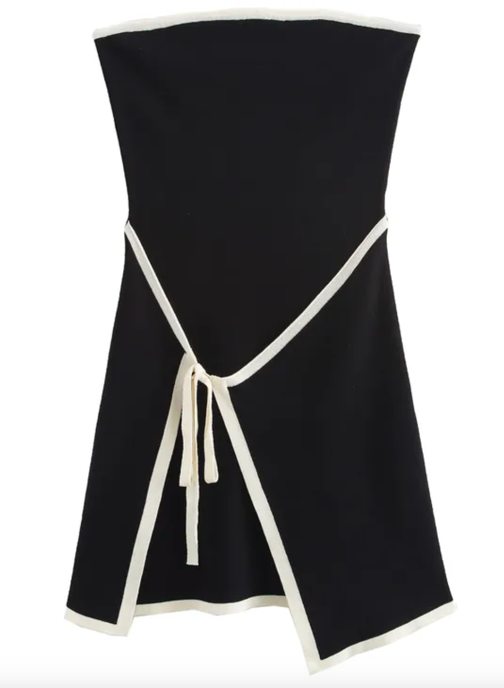 Women's Bodycon Dress Elegant Sexy Strapless Short Mini Dress : Black