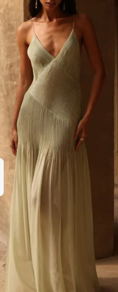 Good Goddess Semi Sheer Maxi Dress