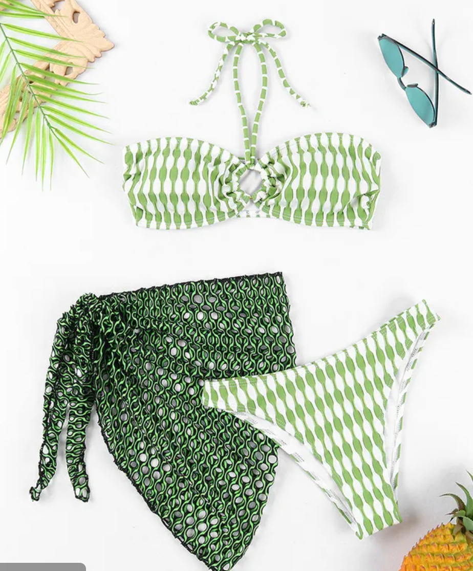 Checkered In Green With Wrap