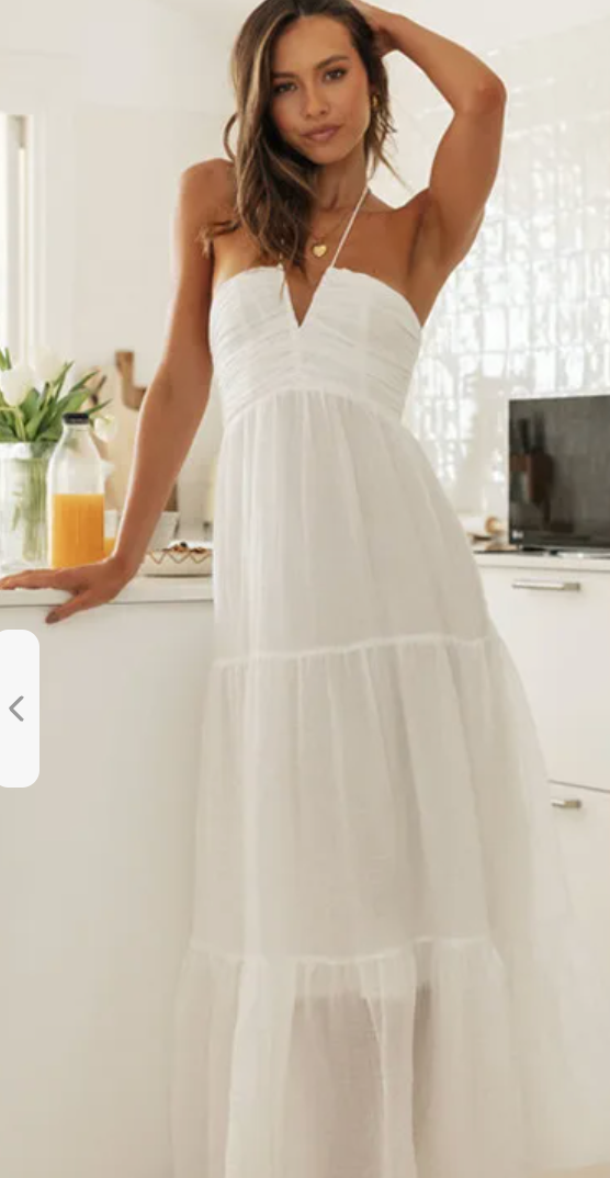 White Wedding Maxi Dress
