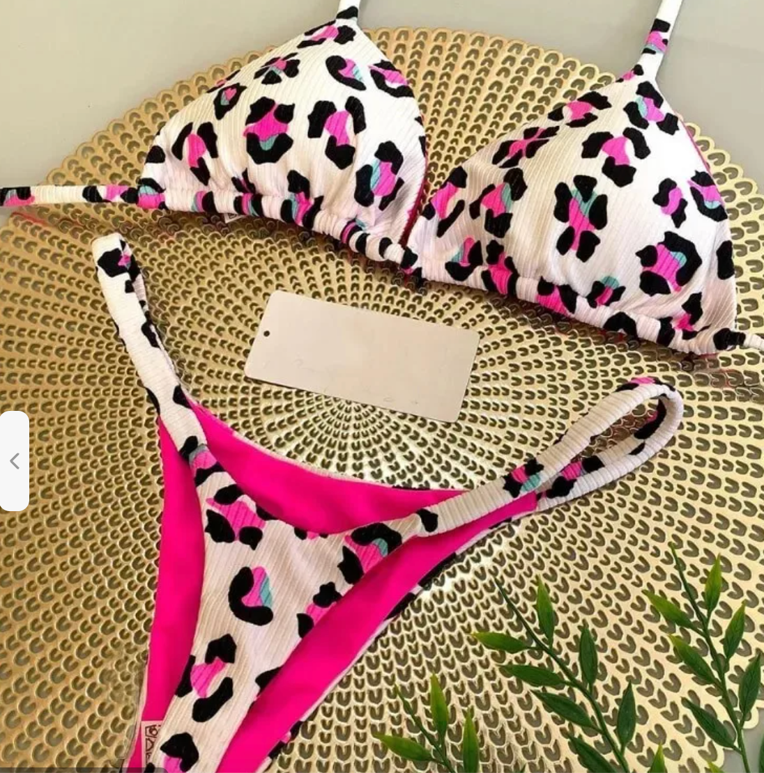 Pink Leopard Bikini