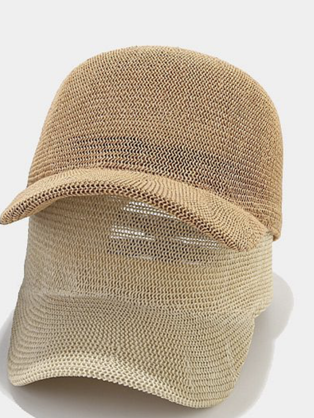 Straw Baseball Cap