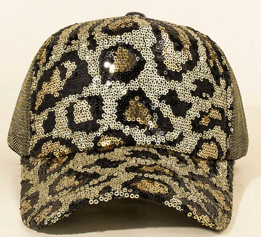 Sparkle Cheetah Hat