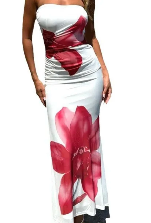 Orchid Bandeau Maxi