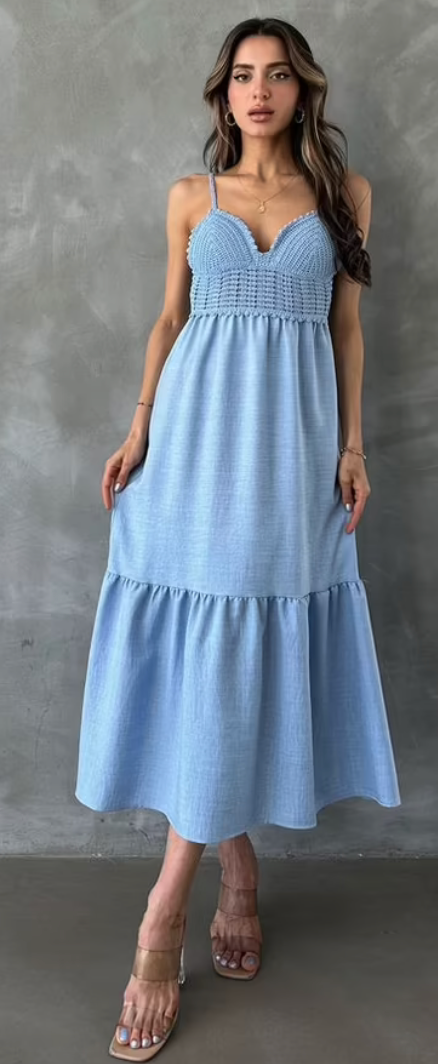 Seabreeze Linen Knit Midi