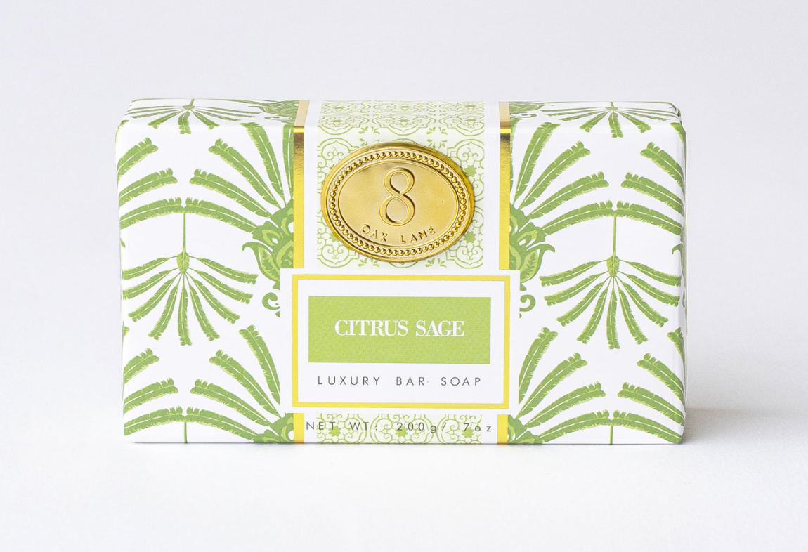 Citrus Sage Wrapped Bar Soap
