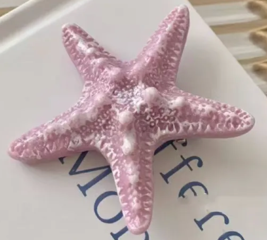 Starfish Hair Clip - Pink