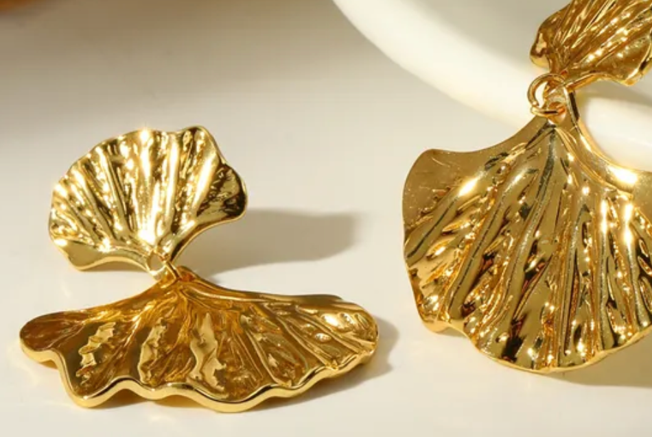 Golden Shore Drop Earrings
