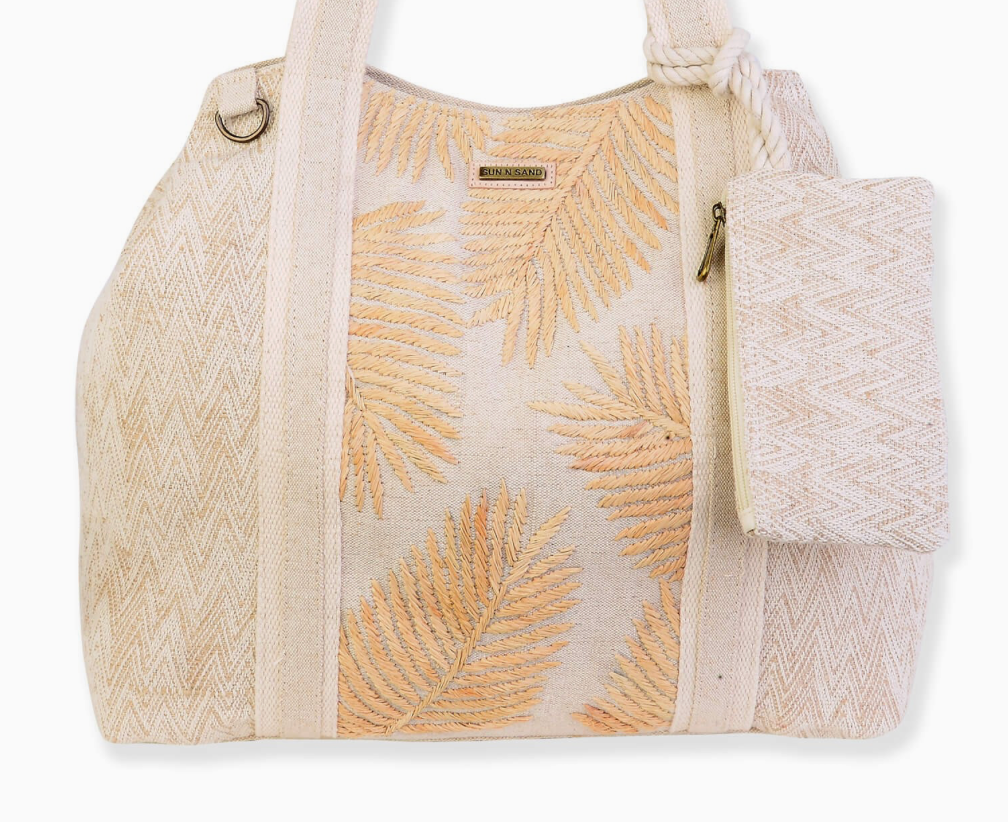 Kona Golden Palm Tote