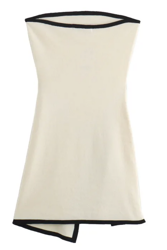 Women's Bodycon Dress Elegant Sexy Strapless Short Mini Dress