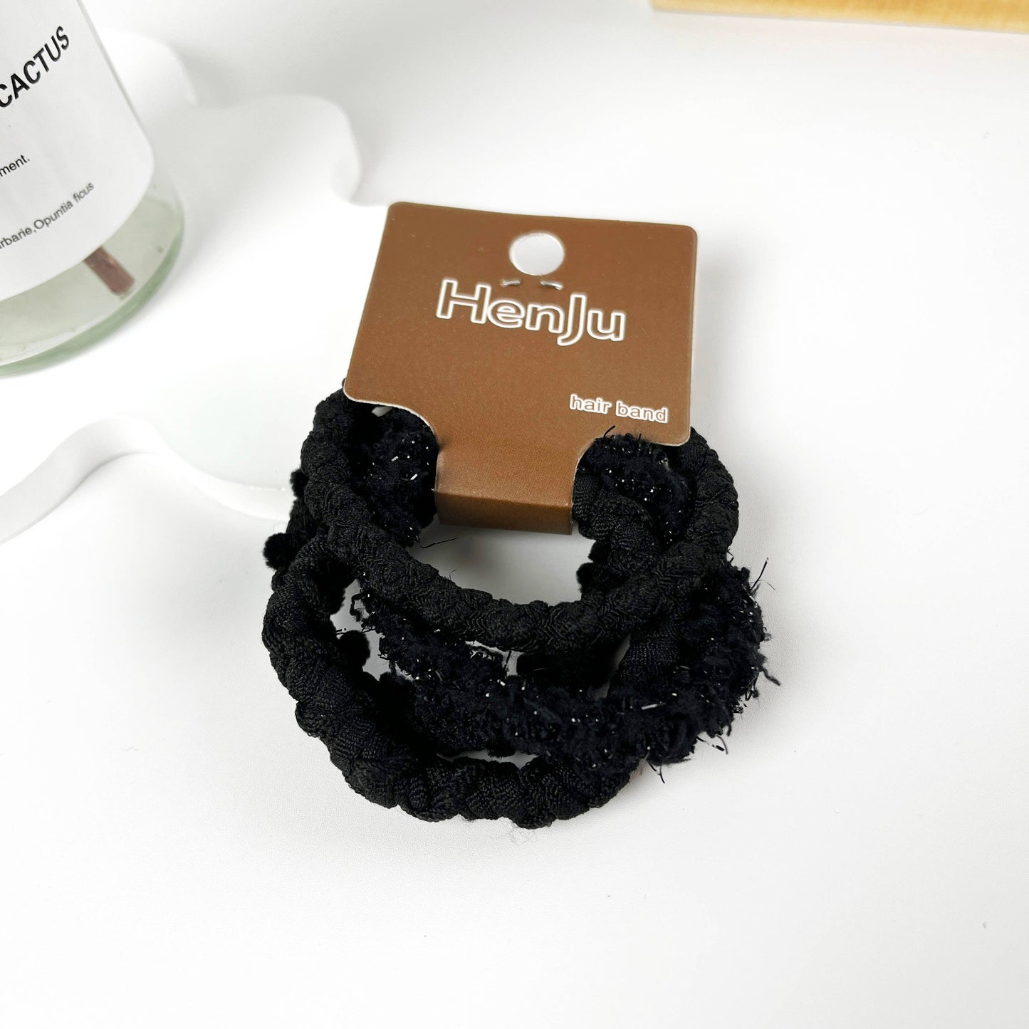 4pcs of set braided high elastic hair ties