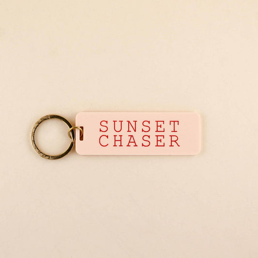 Sunset Chaser Keychain: Orange Sherbet / Keychain with Hang Tag