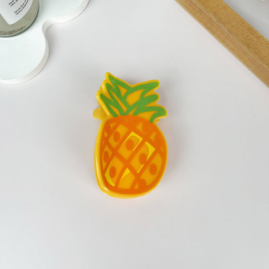 Cartoon Fruit Hair Claw Clip: Pineapple