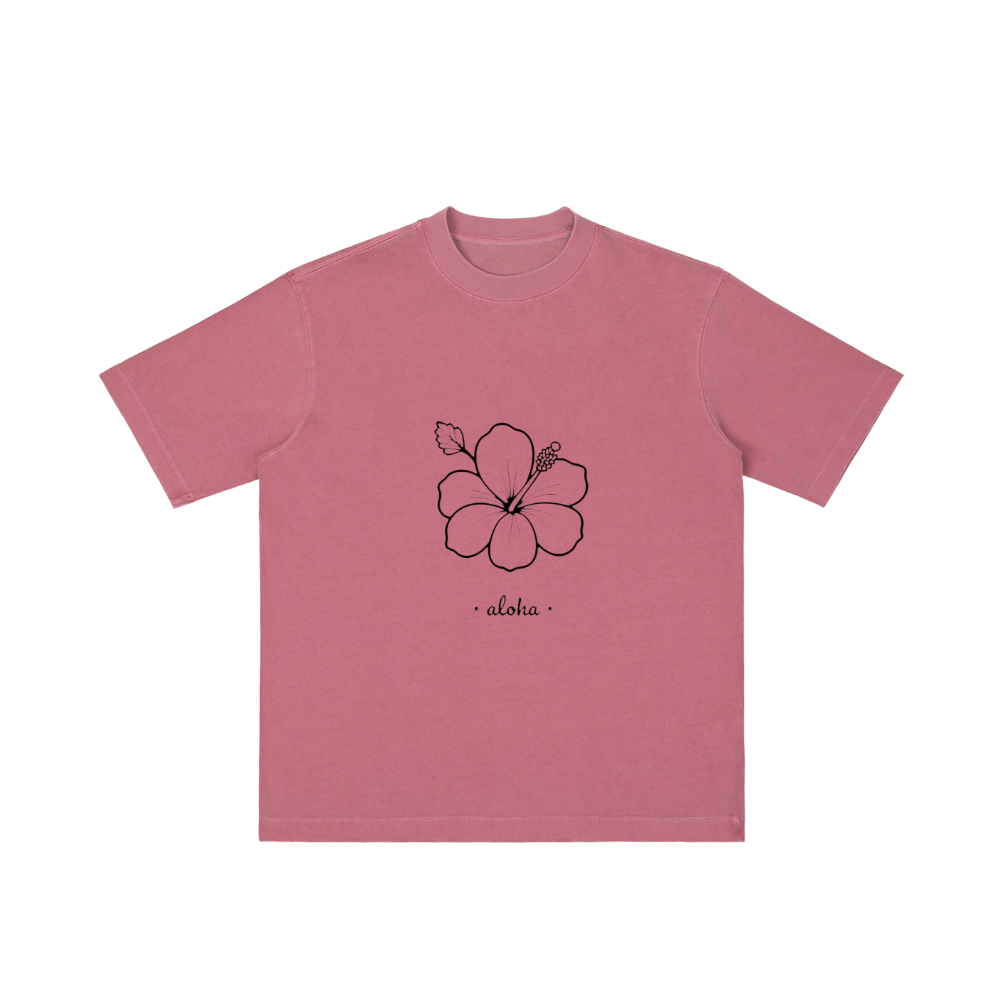 ALOHA Vintage Wash Drop Shoulder T-shirt
