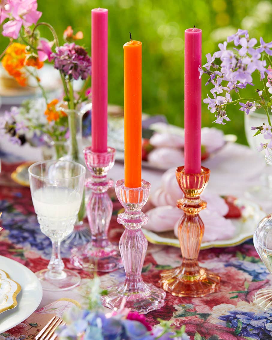 Inner Orange and Pink Dinner Candles Sold Per Piece