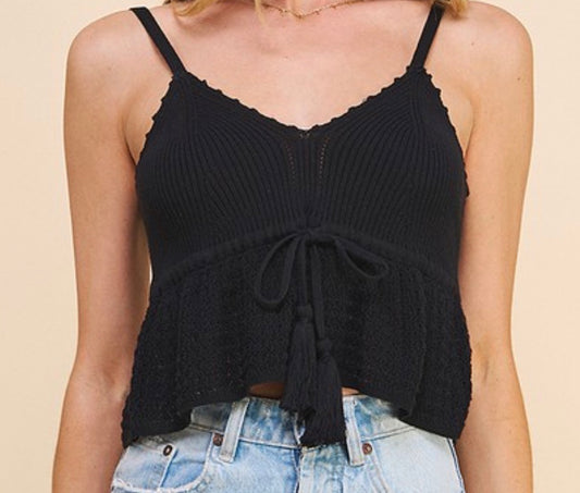 Pure Cotton Tie Tank