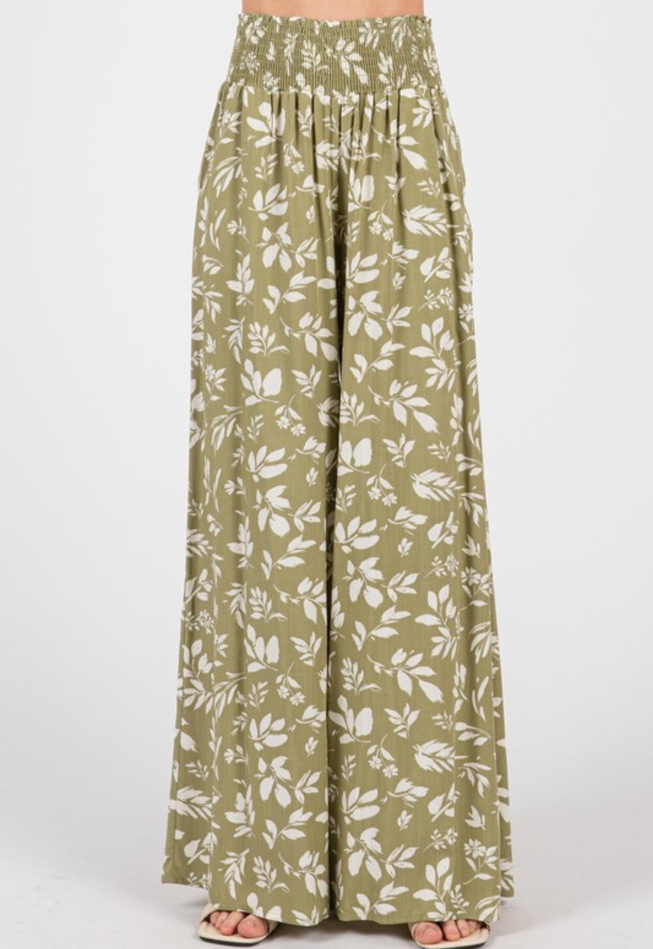 Olive Oasis Wide Leg Pants