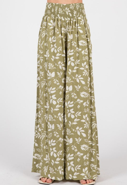Olive Oasis Wide Leg Pants