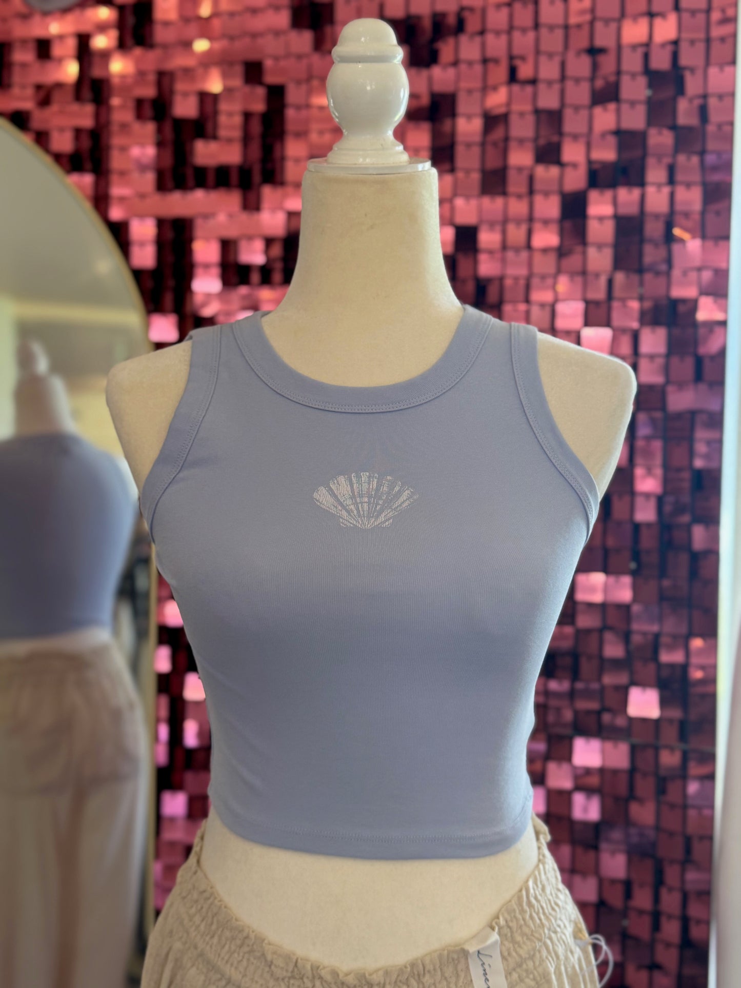 Seashell Baby Tank - Blue