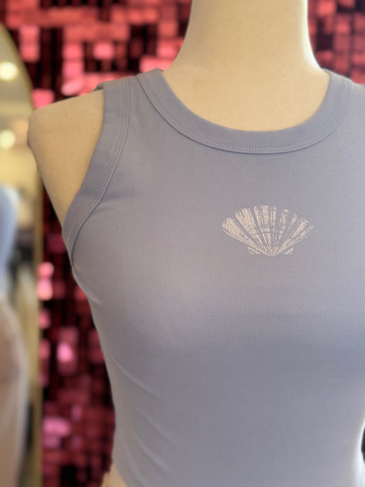 Seashell Baby Tank - Blue