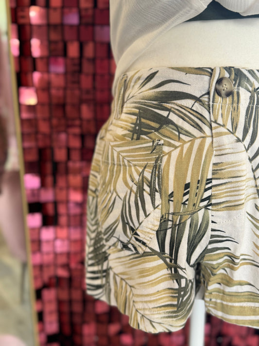 Palm Haven Linen Shorts