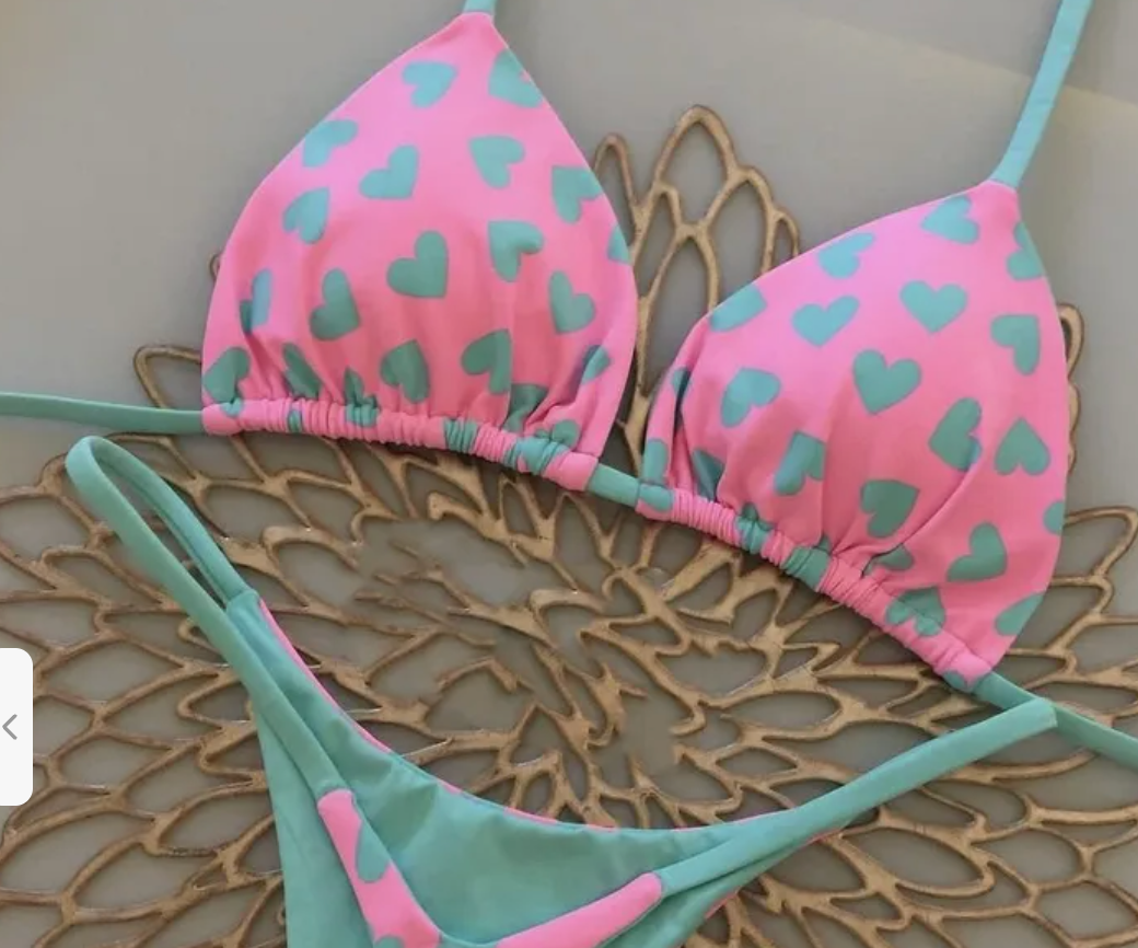 Blue Heart Bikini