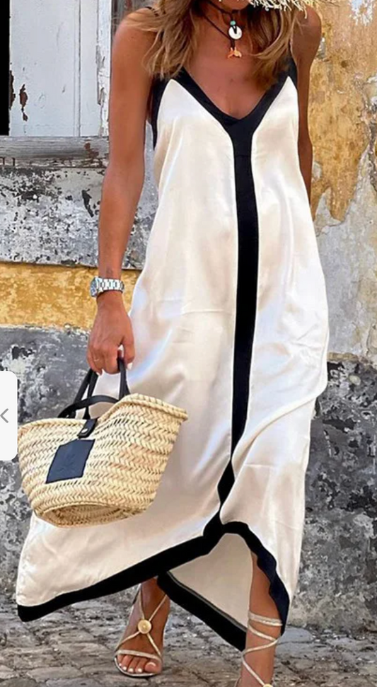 Color Block Maxi Dress