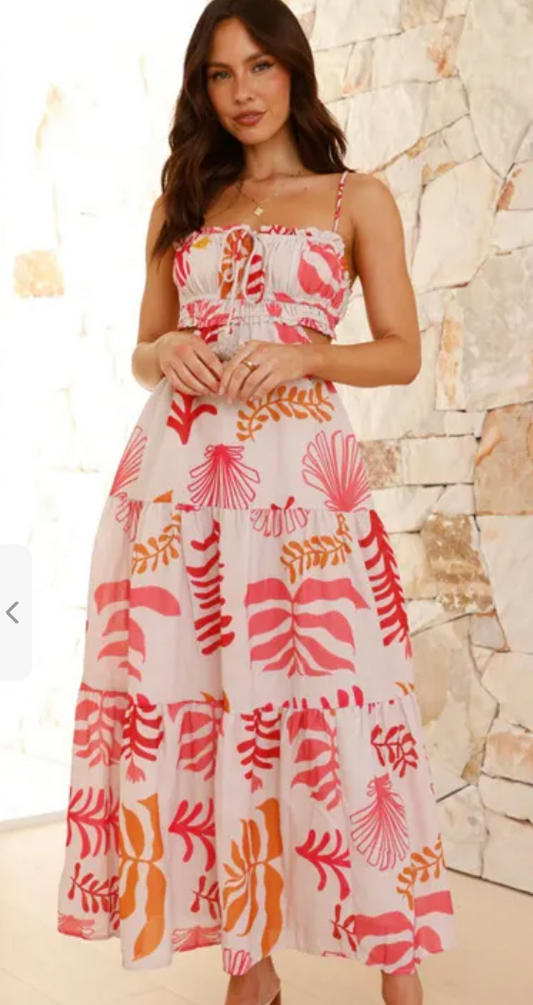 Coral Reef Maxi Dress