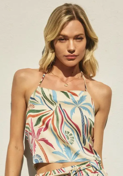 Far Away Tie Back Crop Top