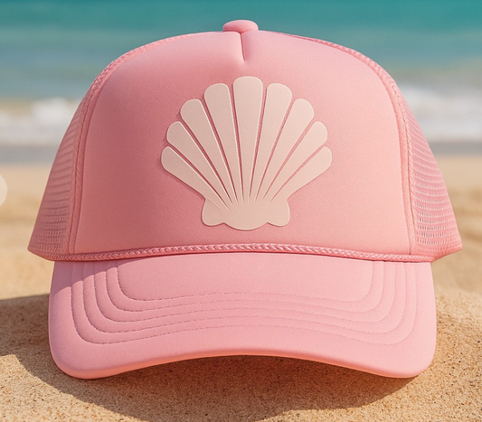 Shell Yeah trucker Hat - Pink
