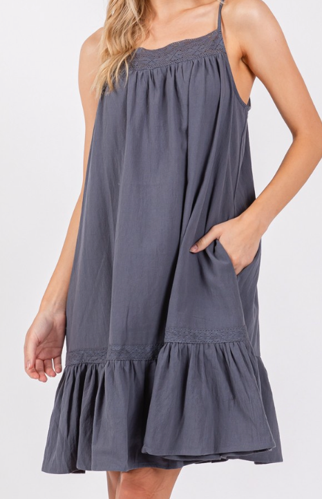 Harbor Mist Lace Mini - 100% Cotton