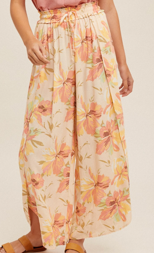 Sunset Bloom Wide Leg Pant