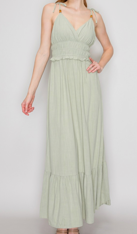 Sage Sands Maxi - Linen Blend