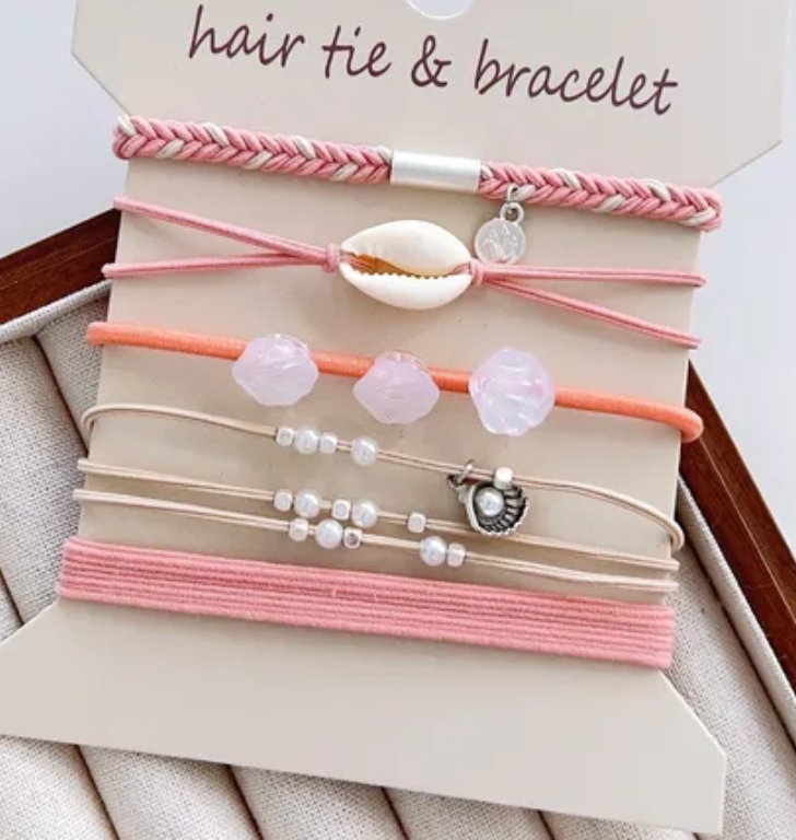 Hair Tie Bracelet Set