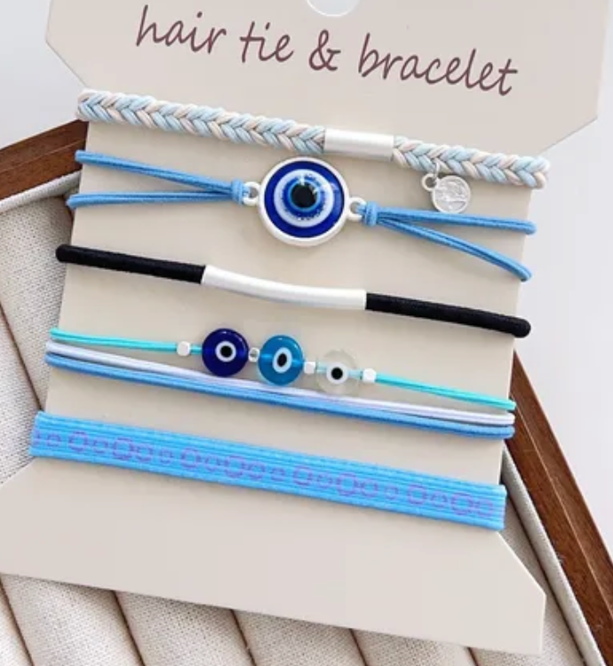 Hair Tie Bracelet Set