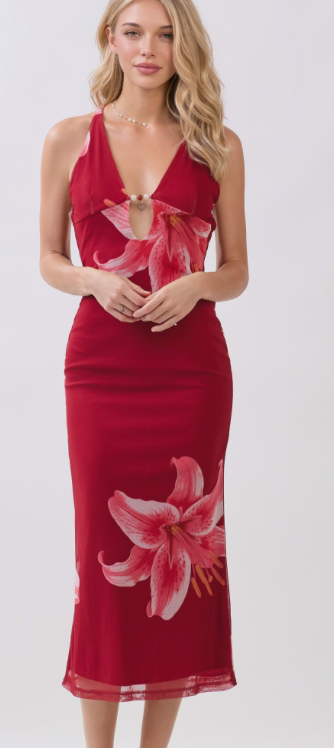 Scarlet Lilly Midi