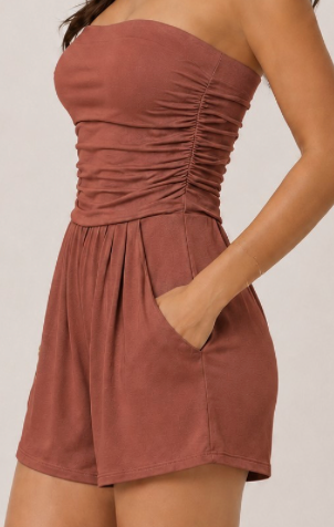 Everyday Romper - Rust