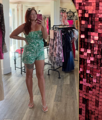 Hot Tropic Romper - GREEN