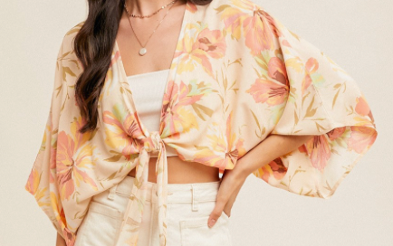 Sunset Bloom Kimono