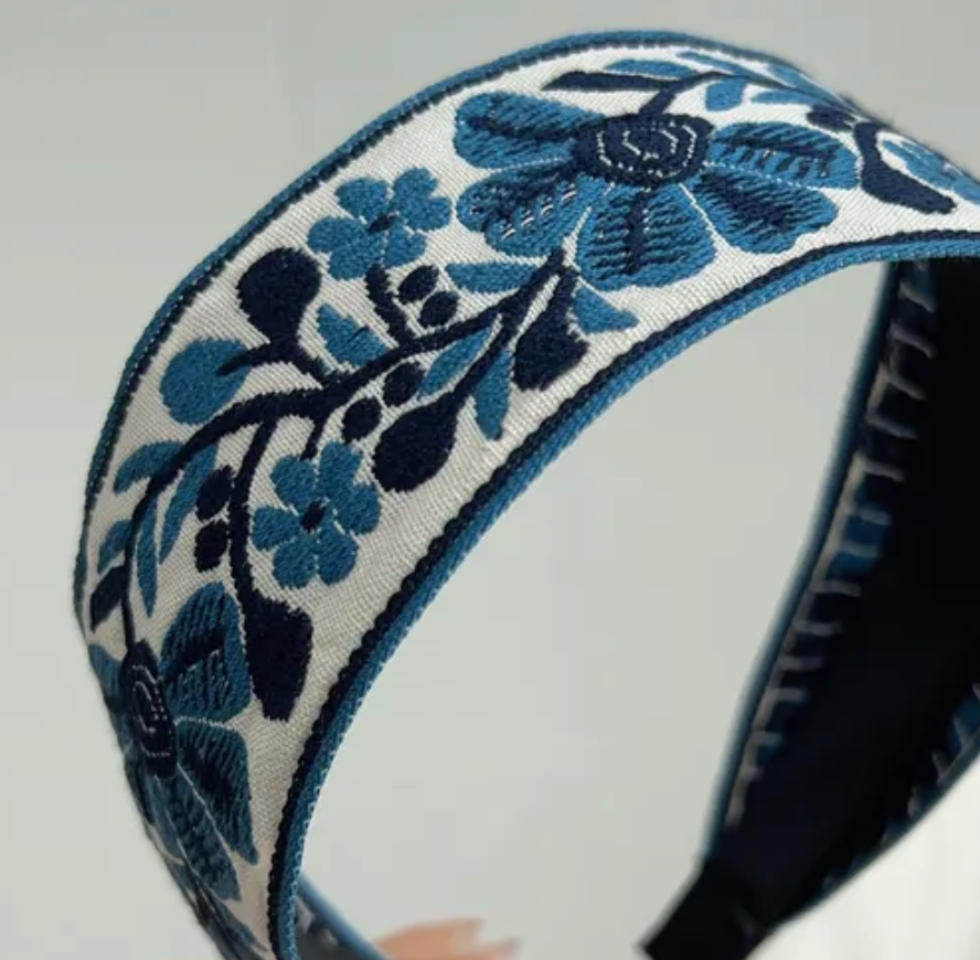 Embroidered Headband (Choose Color)