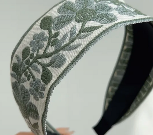 Embroidered Headband (Choose Color)