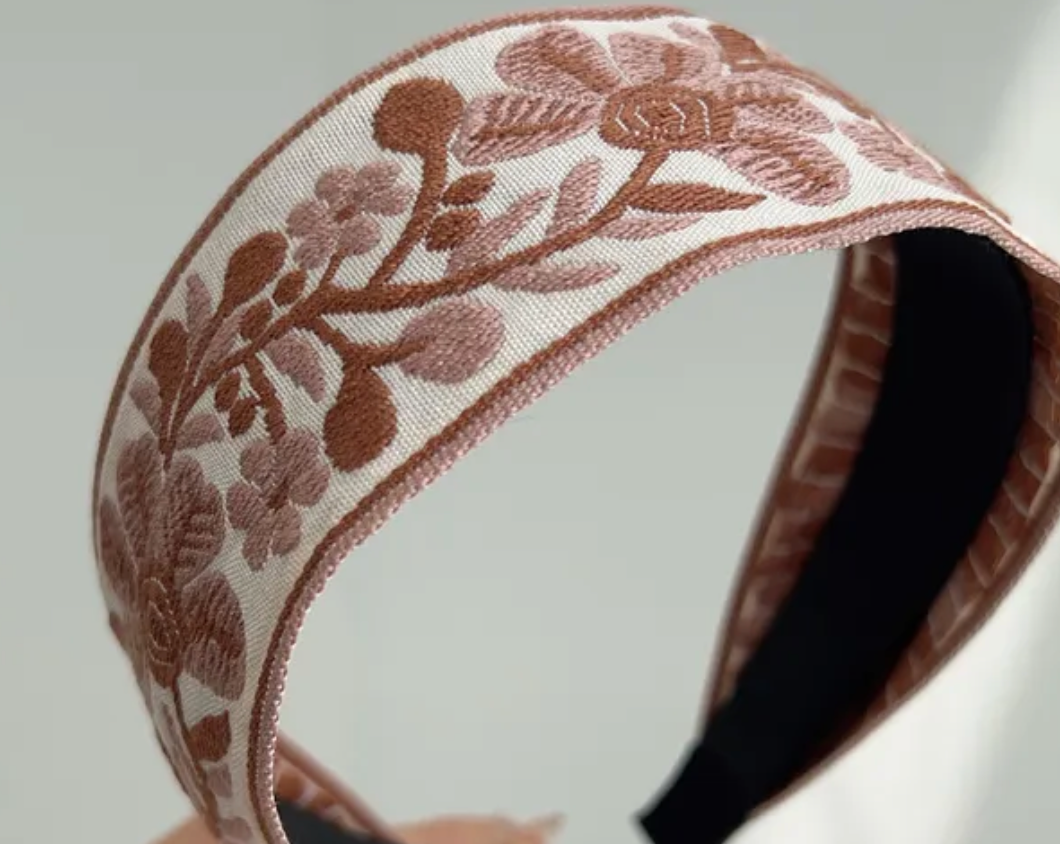 Embroidered Headband (Choose Color)