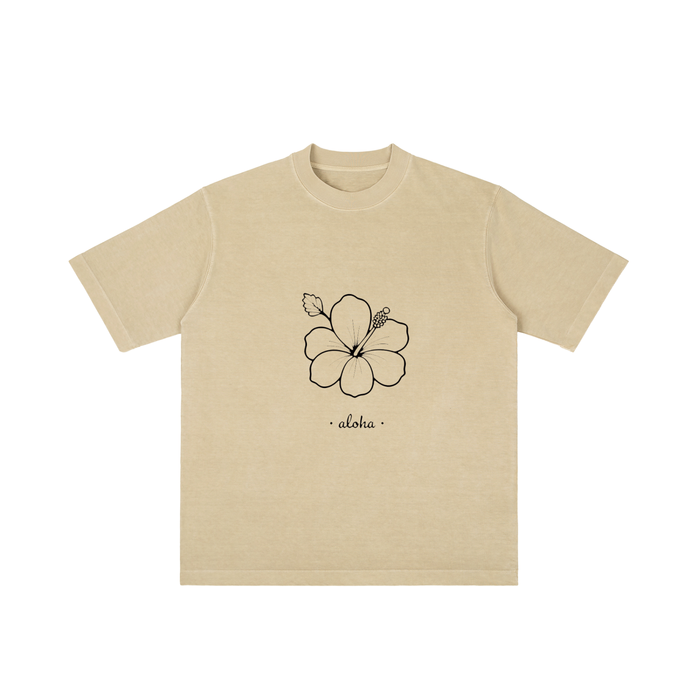 ALOHA Vintage Wash Drop Shoulder T-shirt